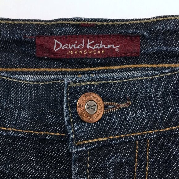 David Kahn Women's Jeans Flare Leg Distressed Low Rise Size 28 Length 35" - Picture 3 of 10